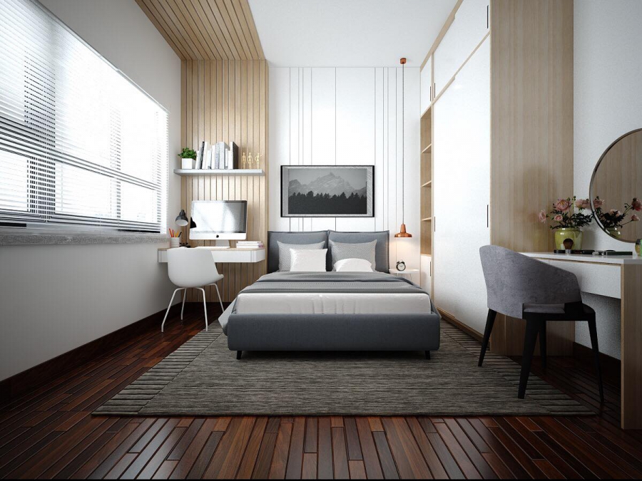 THIẾT KẾ CĂN HỘ 2 PHÒNG NGỦ, PHONG CÁCH HIỆN ĐẠI
