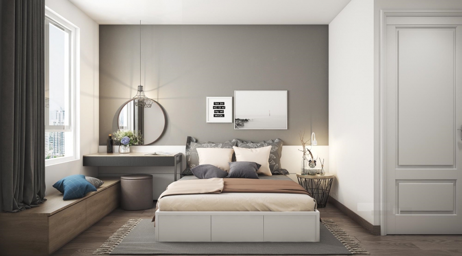 THIẾT KẾ NỘI THẤT CĂN HỘ 1 PHÒNG NGỦ