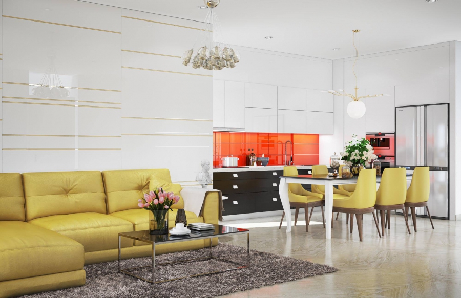 THIẾT KẾ NỘI THẤT CĂN HỘ ĐẦY MÀU SẮC