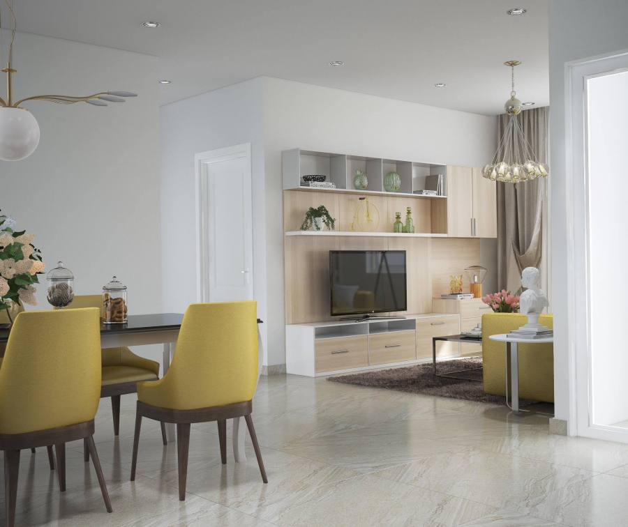 THIẾT KẾ NỘI THẤT CĂN HỘ ĐẦY MÀU SẮC