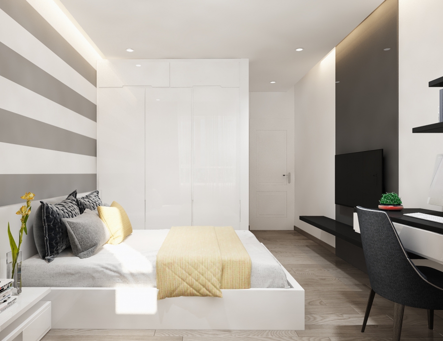 THIẾT KẾ NỘI THẤT CĂN HỘ CHUNG CƯ 3 PHÒNG NGỦ