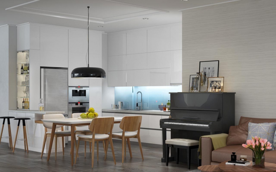 THIẾT KẾ NỘI THẤT CĂN HỘ CHUNG CƯ 3 PHÒNG NGỦ