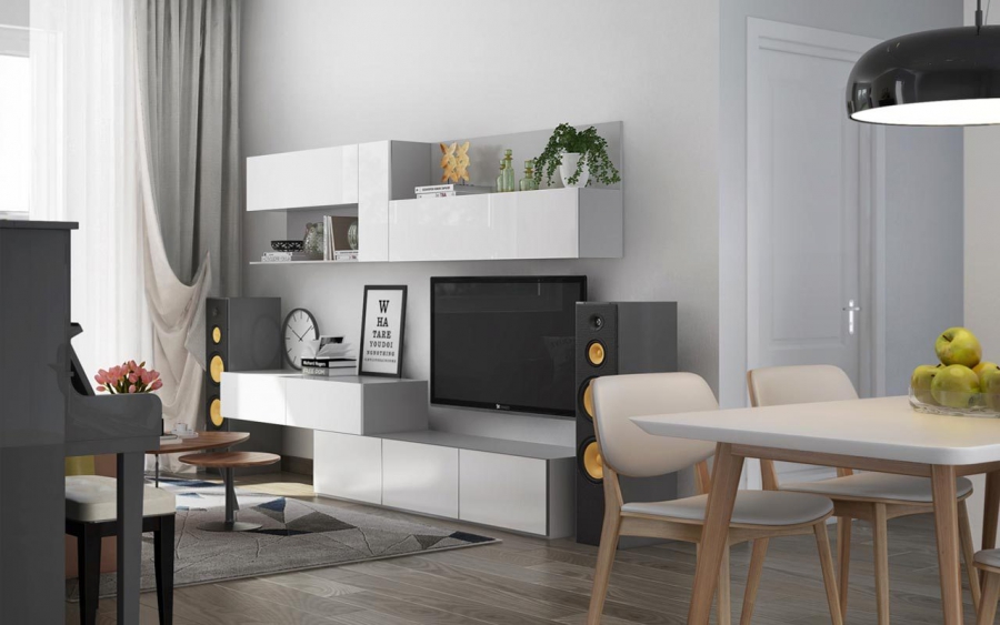 THIẾT KẾ NỘI THẤT CĂN HỘ CHUNG CƯ 3 PHÒNG NGỦ