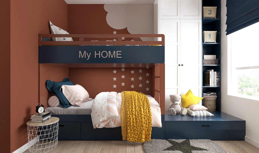 THIẾT KẾ NỘI THẤT CĂN HỘ 2 PHÒNG NGỦ