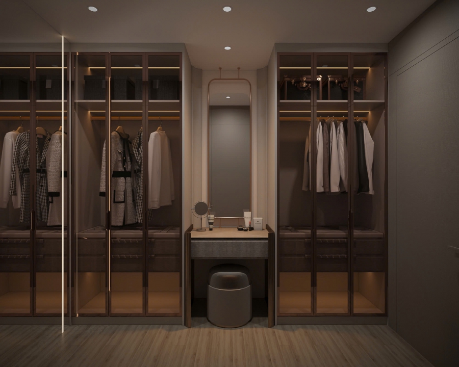 Thiết Kế Nội Thất Căn Hộ 1 Phòng Ngủ, Phong Cách Hiện Đại, Dự Án Masterise Quận 9, Tp.HCM