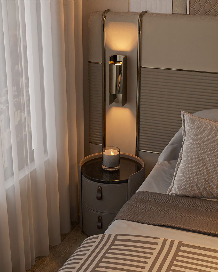 Thiết Kế Thi Công Nội Thất Căn Hộ 2 Phòng Ngủ, Phong Cách Luxury, Vinhome Quận 9, Tp.HCM