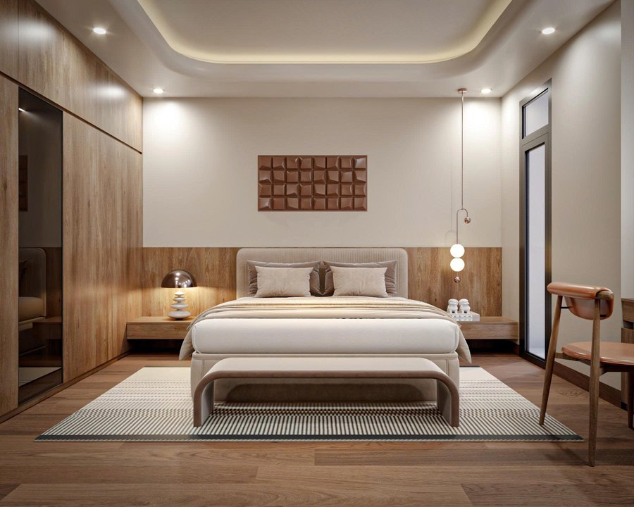 Thiết kế nội thất phòng ngủ master nhà phố 2 lầu Biên Hòa Đồng Nai Thiết kế nội thất phòng ngủ master nhà phố 2 lầu Biên Hòa Đồng Nai