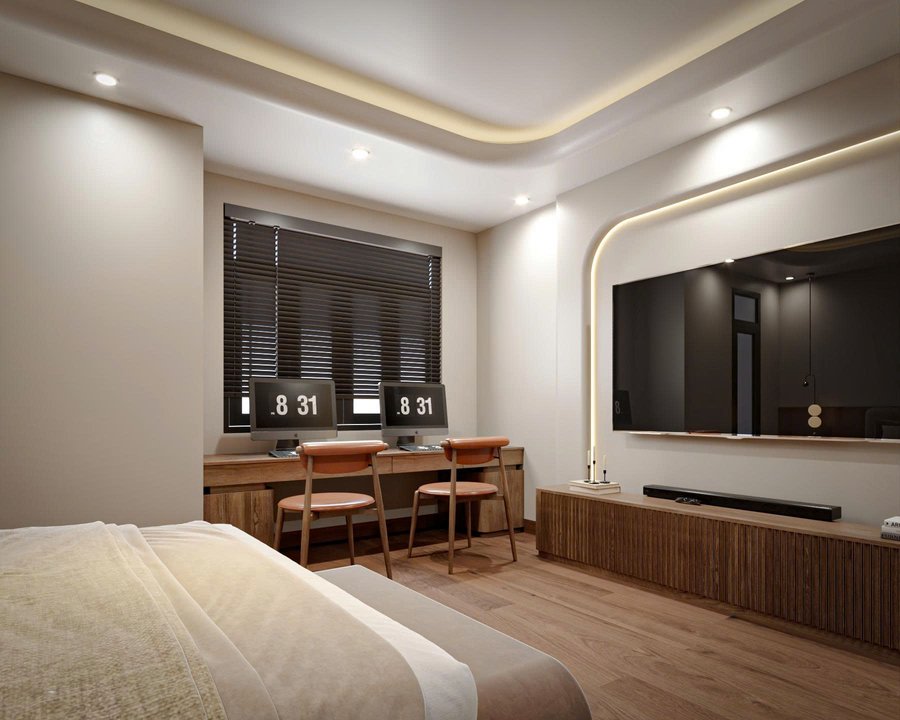 Góc làm việc phòng ngủ master nhà phố 2 lầu Biên Hòa Đồng Nai Góc làm việc phòng ngủ master nhà phố 2 lầu Biên Hòa Đồng Nai