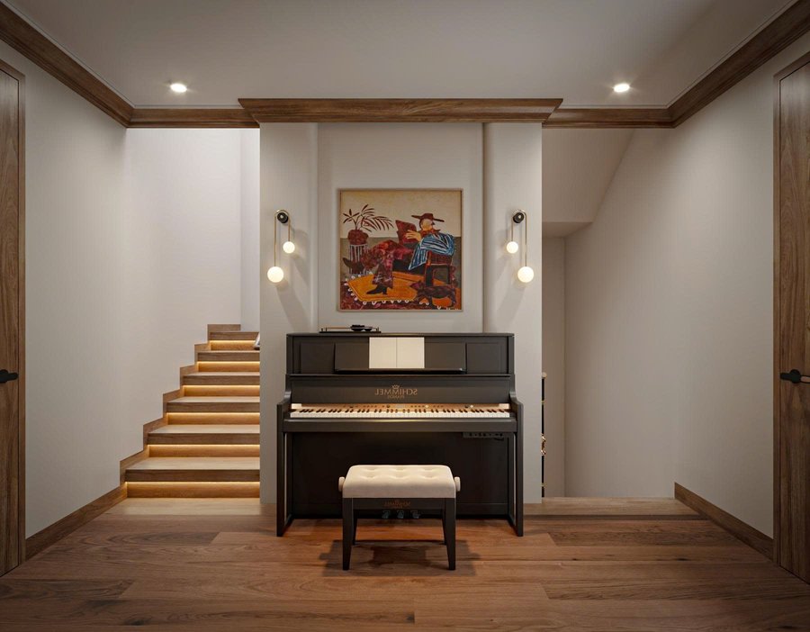Thiết kế khu đặt đàn piano nhà phố 2 lầu Biên Hòa Đồng Nai Thiết kế khu đặt đàn piano nhà phố 2 lầu Biên Hòa Đồng Nai