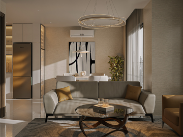 Thiết Kế Thi Công Nội Thất Căn Hộ 2 Phòng Ngủ, Phong Cách Luxury, Vinhome Quận 9, Tp.HCM