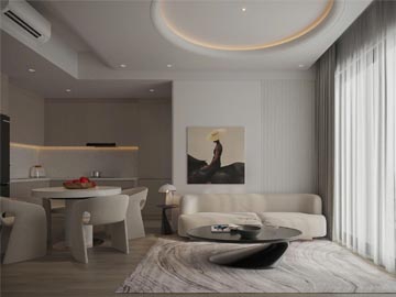 Thiết Kế Nội Thất Căn Hộ 1 Phòng Ngủ, Phong Cách Hiện Đại, Dự Án Masterise Quận 9, Tp.HCM