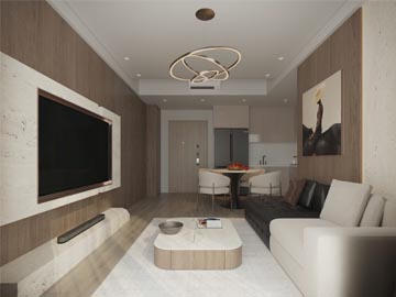 Thiết Kế Nội Thất Căn Hộ Dịch Vụ, Theo Phong Cách Hiện Đại, Tại Dự Án Masterise Tp.HCM